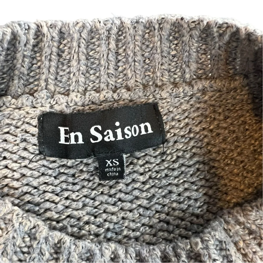 En Saison Women's Calla Knit Cut-Out Sweater In Color Stone Size XS